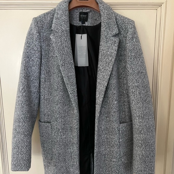 Only Jackets & Blazers - ONLY pea coat in grey